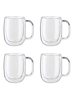 Zwilling J.A. Henckels Sorrento Double Wall Glass Mug Set of 4