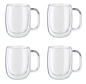 Zwilling J.A. Henckels Sorrento Double Wall Glass Mug Set of 4