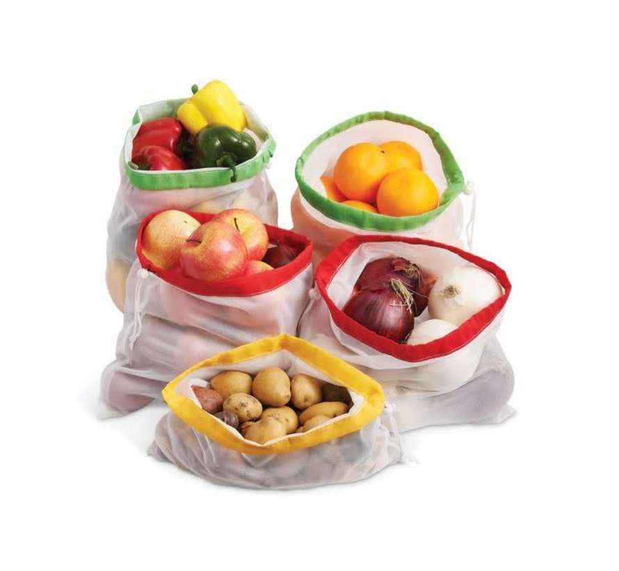 Reusable Produce Bags, Set of 5