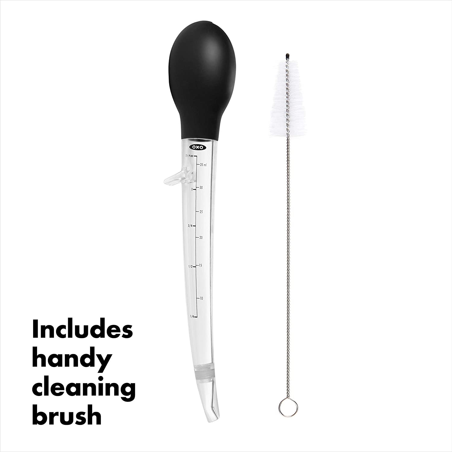 OXO GG Angled Baster with Cleaning Brush Spoons N Spice