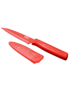 Kuhn Rikon Serrated Knife Colori® 4” Red