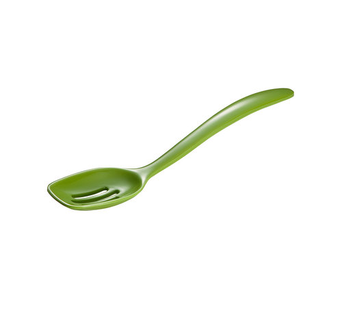 Gourmac Mini Slotted Spoon, 7-1/2"- Green