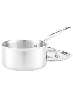 Heritage Steel 5-ply Stainless 3 Qt Saucier Pan with Lid