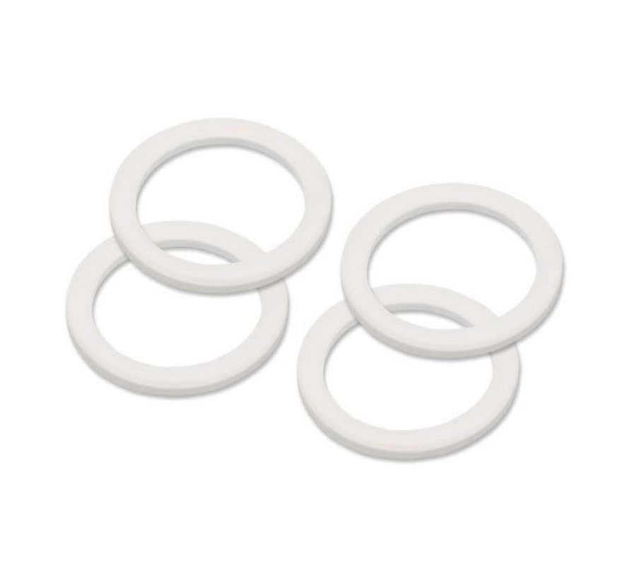 Silicone Espresso Pot Replacement Gasket 6 Cup - 4 Pc.