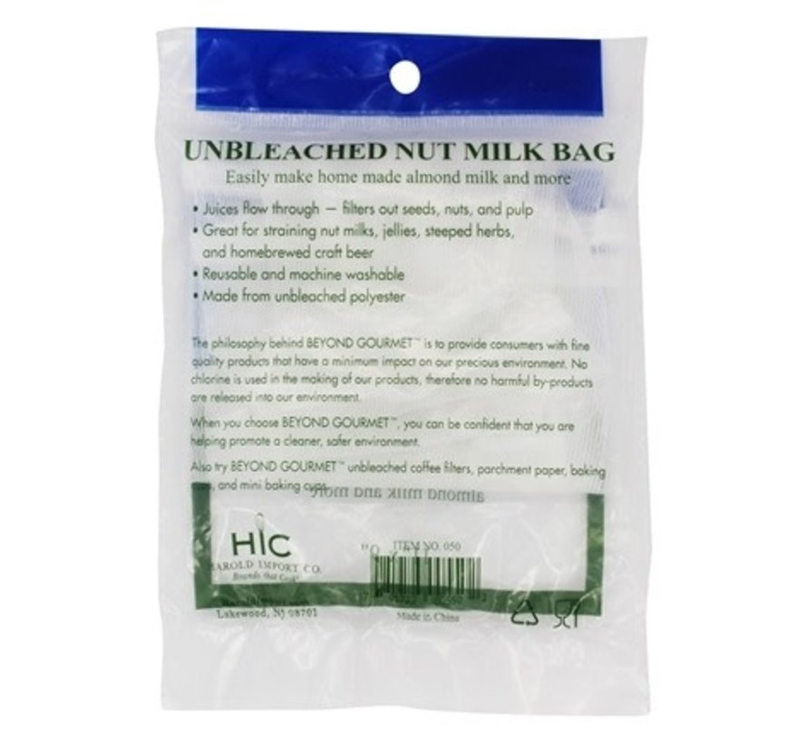 Unbleached Nut Milk Bag