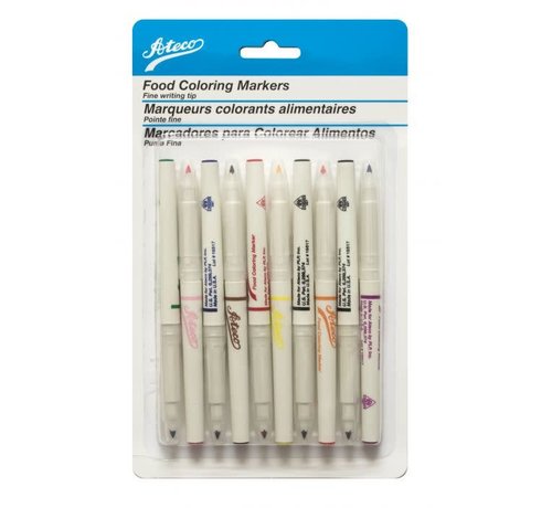 Ateco Food Markers, Fine, Set of 10