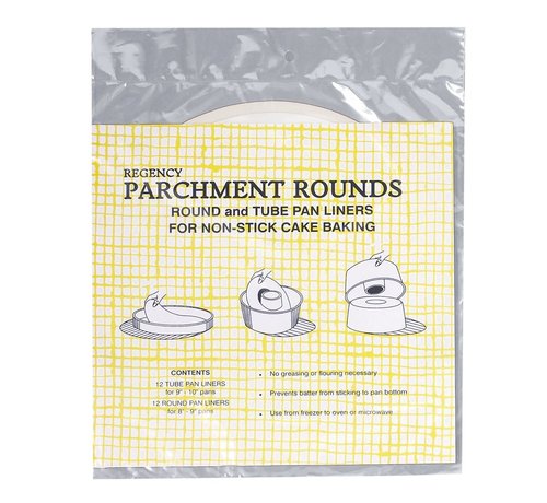Regency Parchment Round &Tube Pan Precut 8"-9" 24/P
