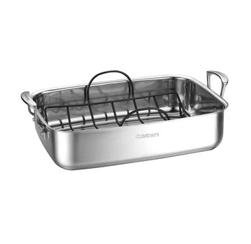 Cuisinart Stainless Steel Roaster With Non-Stick Rack, 15"