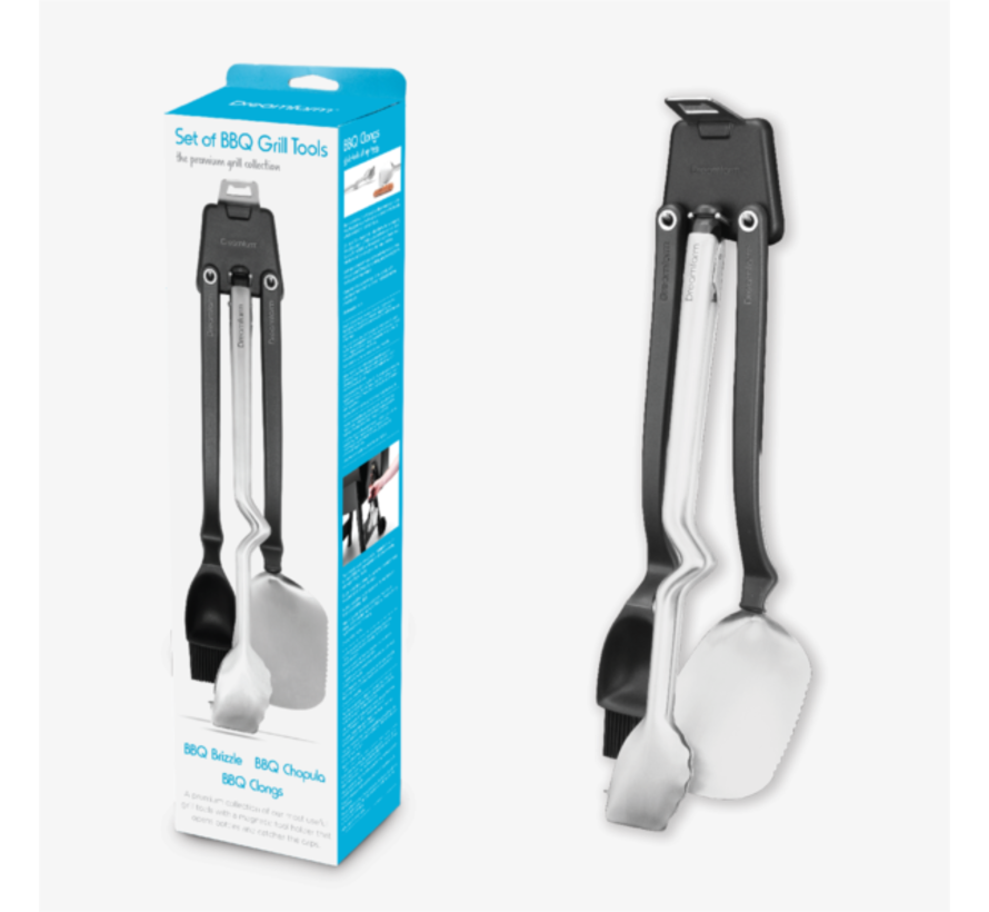 BBQ Tool Set With Magnet Holder