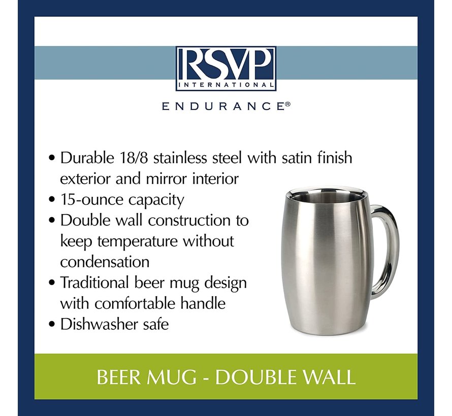 Double Wall Beer Mug