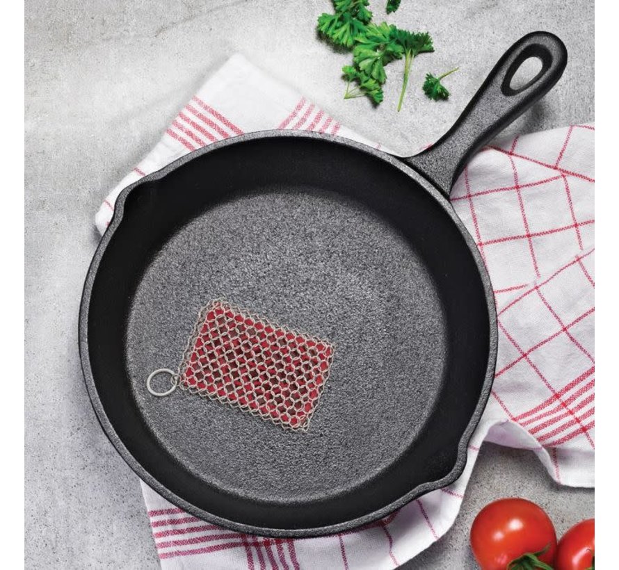 HIC Kitchen Chainmail Cast Iron Scrubber - Spoons N Spice