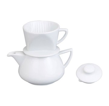 HIC Kitchen Ceramic Drip Coffee Maker, 2 Cup