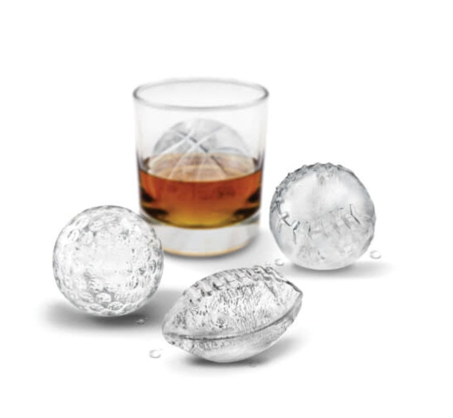 Sports Ball Ice Cube Molds, Set of 4