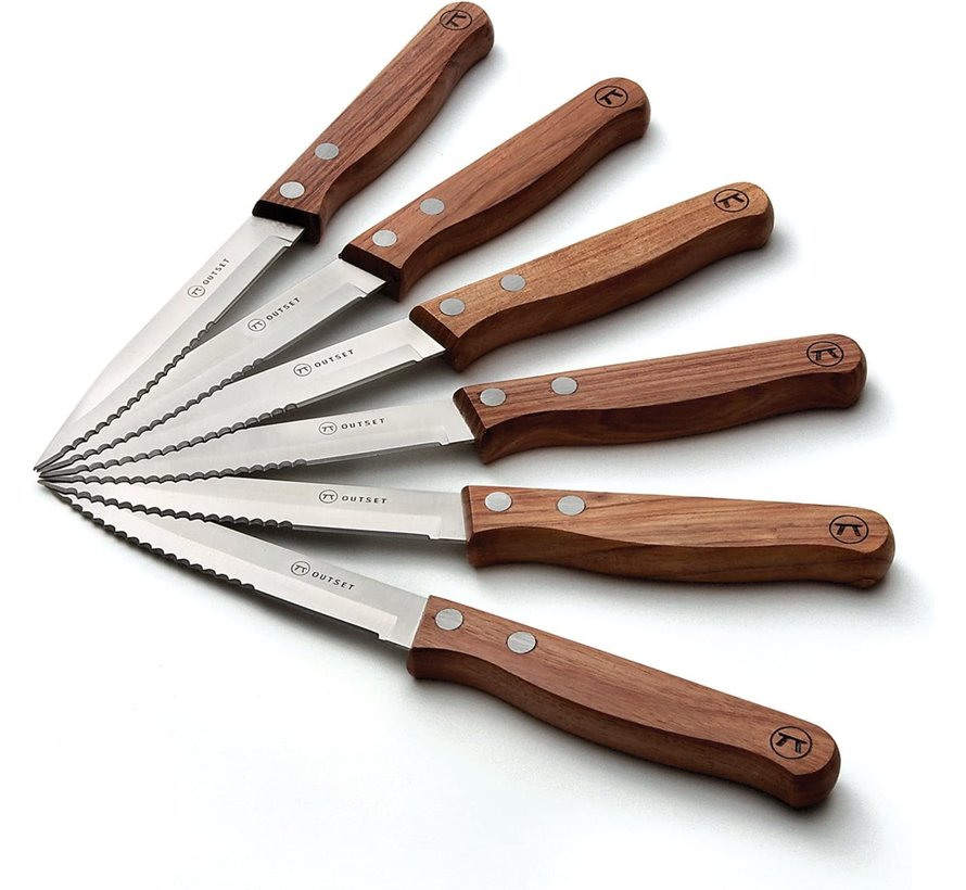 Rosewood Steak Knife Set of 6