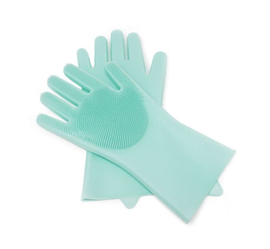 Silicone Cleaning Gloves, 1 Pair