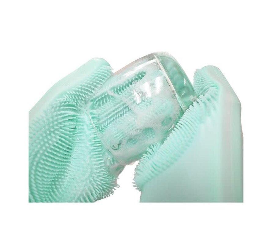 Silicone Cleaning Gloves, 1 Pair