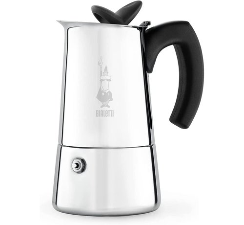 Bialetti Musa Stainless Steel Espresso Maker, 6 Cup