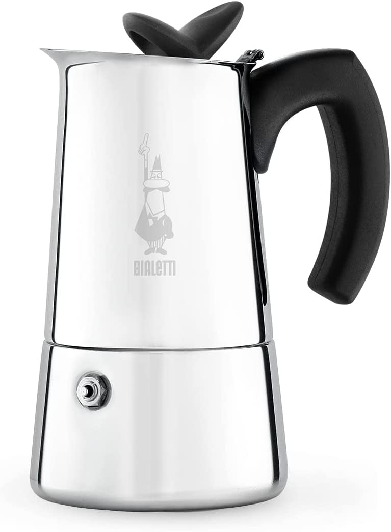 Bialetti Musa Stainless Steel Espresso Maker 6 Cup Spoons N Spice
