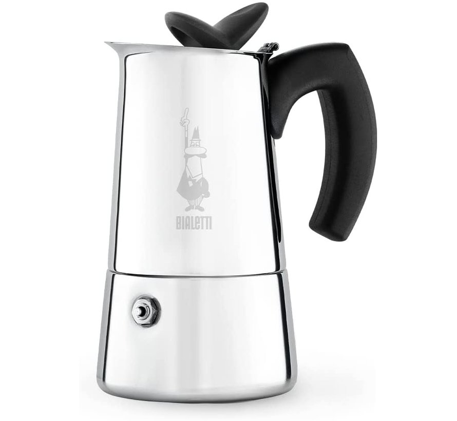 Musa Stainless Steel Espresso Maker, 4 Cup