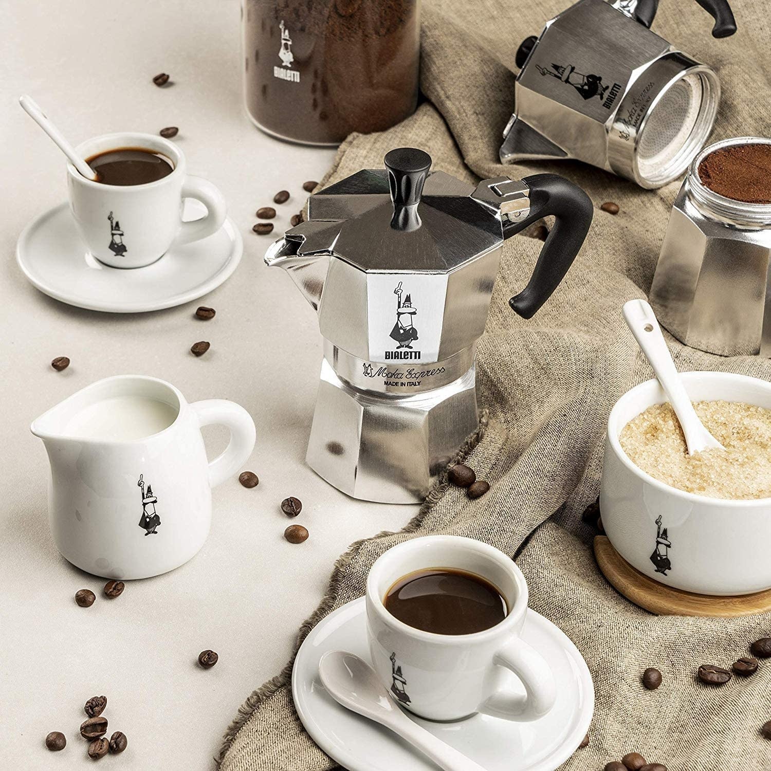 Bialetti Moka Express Stovetop Coffee Make Aluminium - 6 Cup 