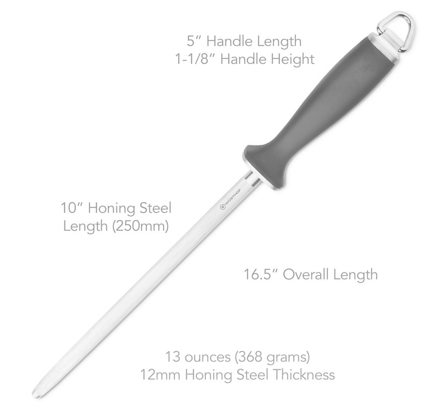 9” Honing Steel, Triple Rivet