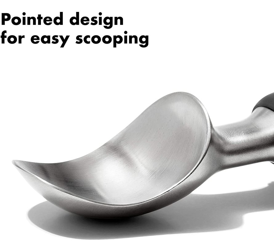 Good Grips. Solid Stainless Steel Ice Cream Scoop