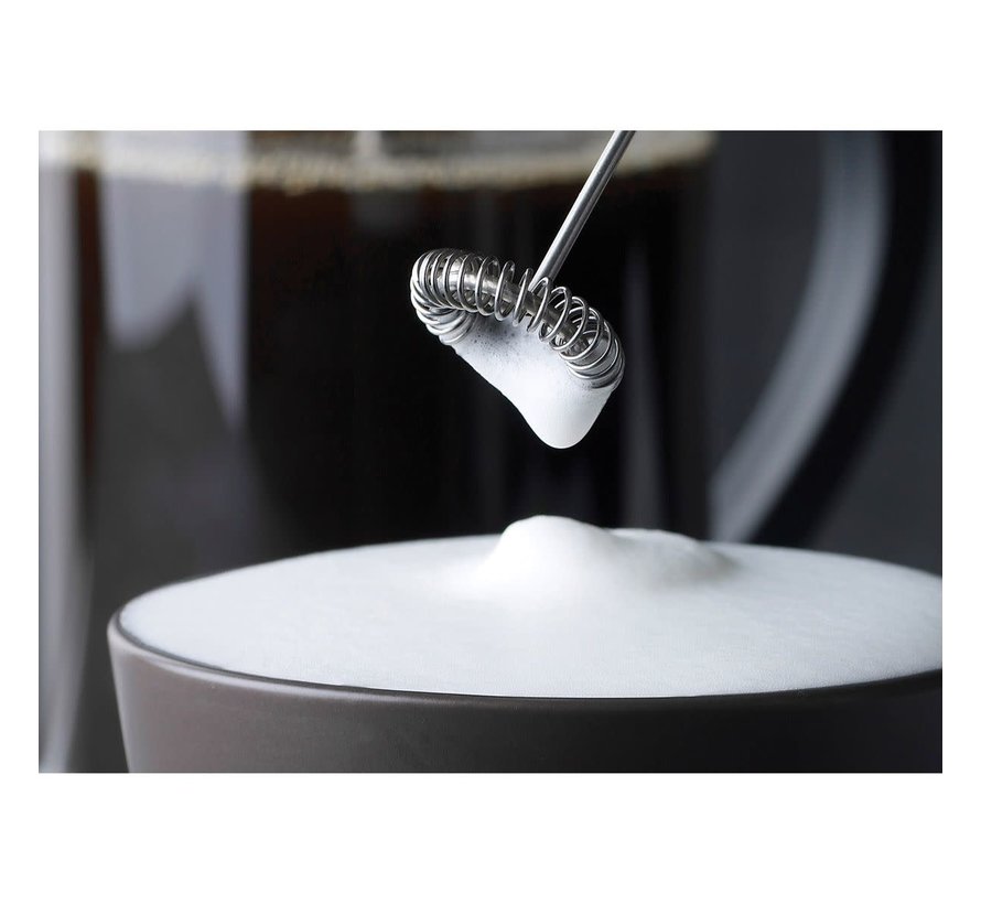 Professional Stainless Steel Milk Frother with Stand