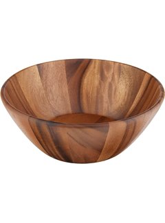 Lipper Acacia Round Flair Bowl, Large