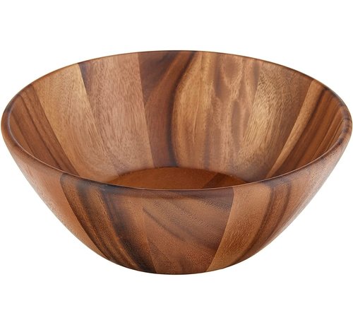 Lipper Acacia Round Flair Bowl, Large
