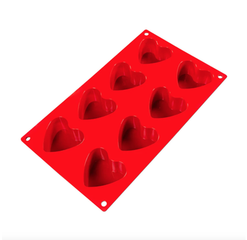 Fat Daddio's Heart Silicone Baking Molds, 2.75 Oz.