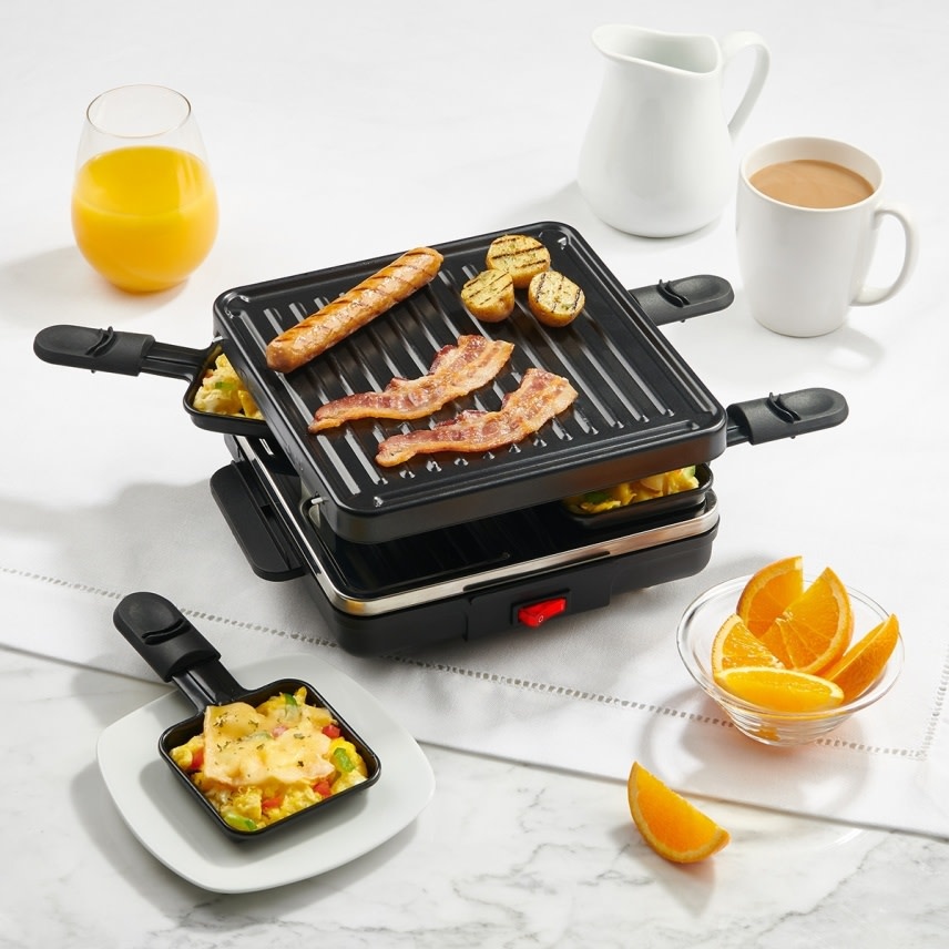 Trudeau Festivo Raclette Grill, 4 Person Spoons N Spice