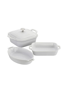 Staub Stoneware Set, White 3-Pc.