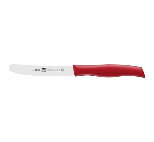 Zwilling J.A. Henckels Twin Grip  5'' Universal Serrated Knife, Red