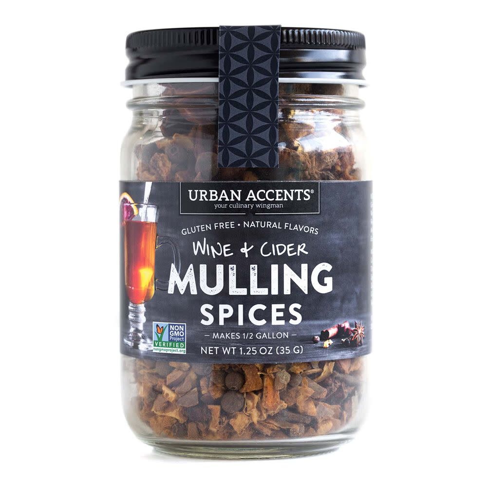 Urban Accents Mulling Spices 4.5 oz Glass Jar Spoons N Spice