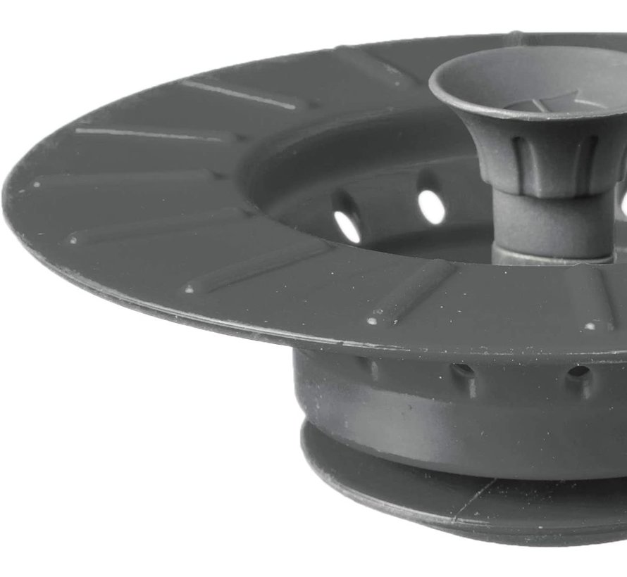 Collapsible Stopper & Strainer-Charcoal