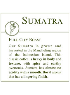 Fresh Roasted Coffee - Sumatra