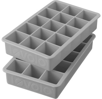 Tovolo Perfect Cube Ice Trays (Set/2) Oyster Grey