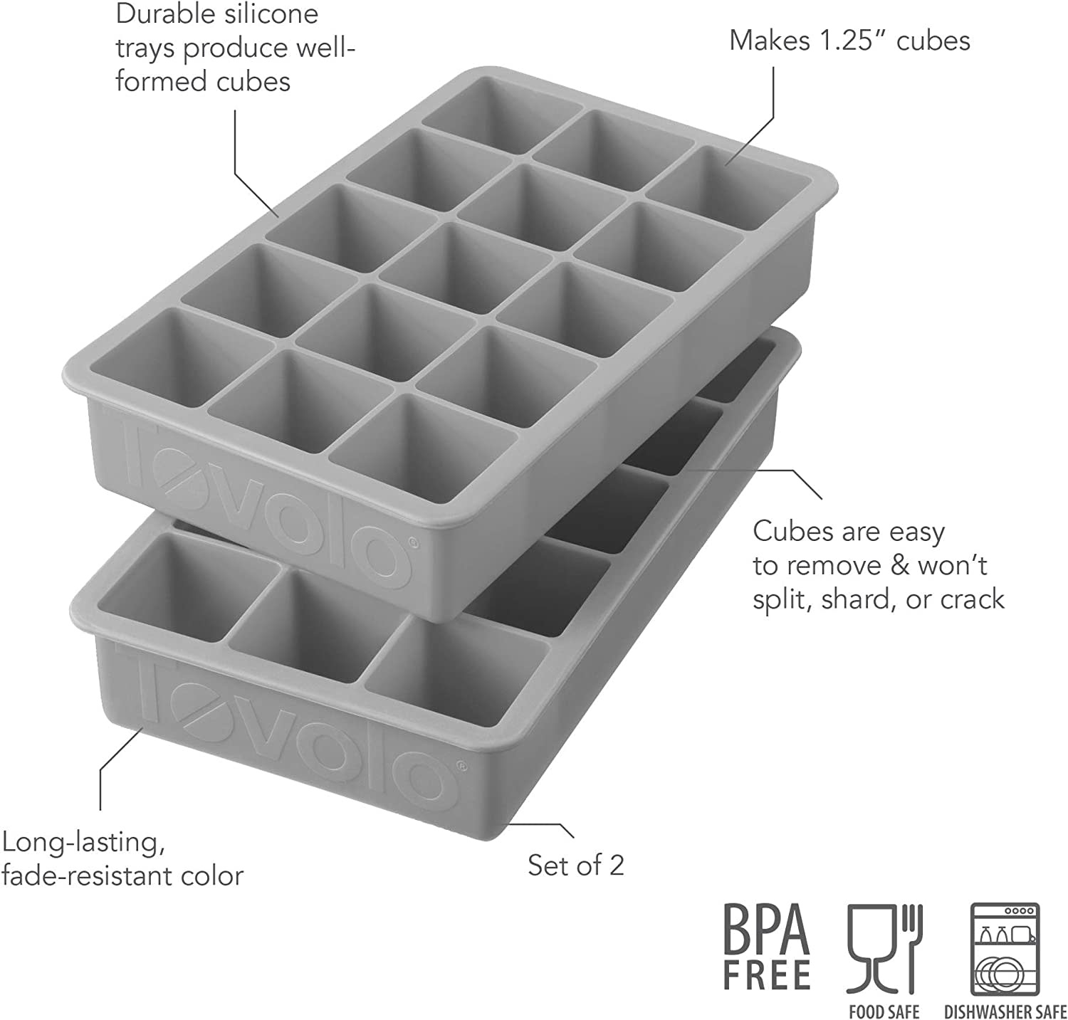 ICE TRAY SET - FOOD GRADE PLASTIC