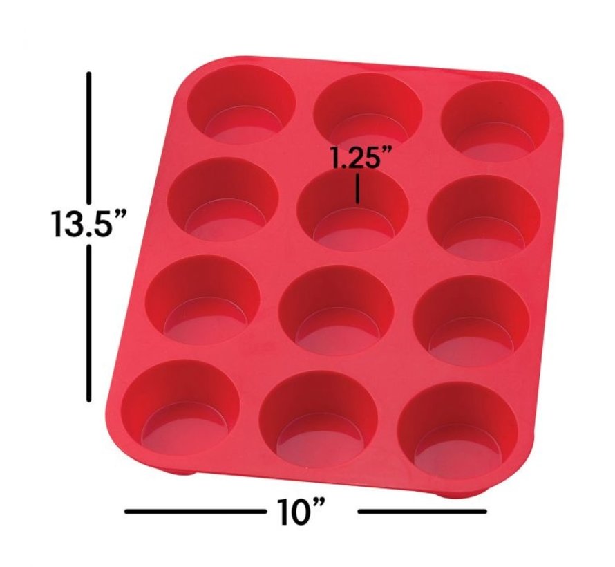 Muffin Pan Silicone 12 Cup