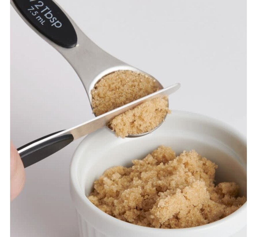 Baking Dual-Sided Magnetic Measuring Spoons W/Leveler