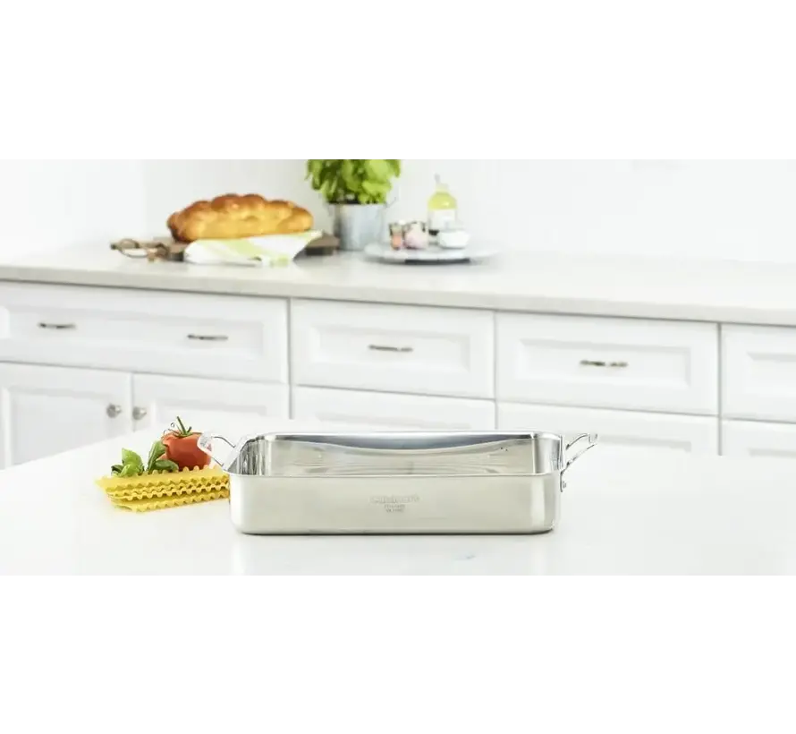 14" Lasagna Pan w/ SS Roasting Rack