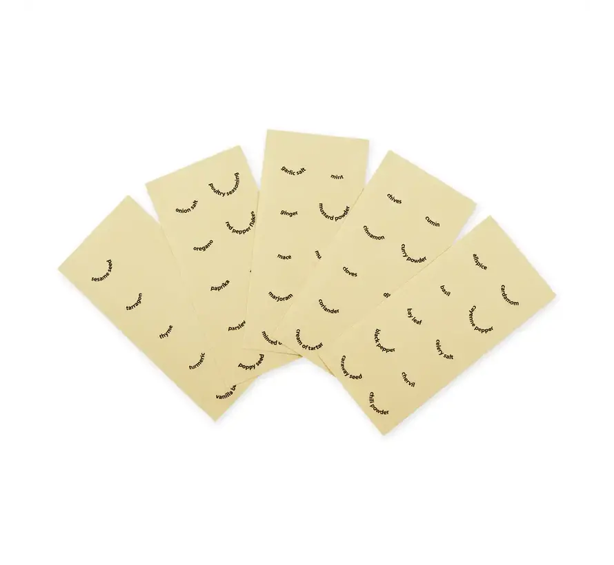 Round Spice Labels, Set of 50
