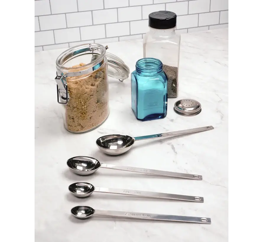 Long Handle Measuring Spoon, Stainless Steel