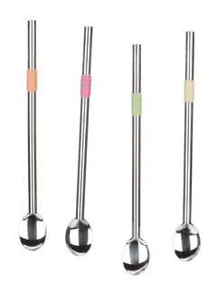 RSVP Endurance® Spoon-Straws, Set of 4