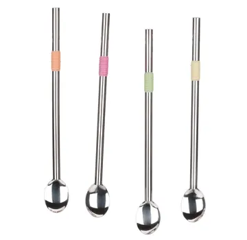 RSVP Endurance® Spoon-Straws, Set of 4