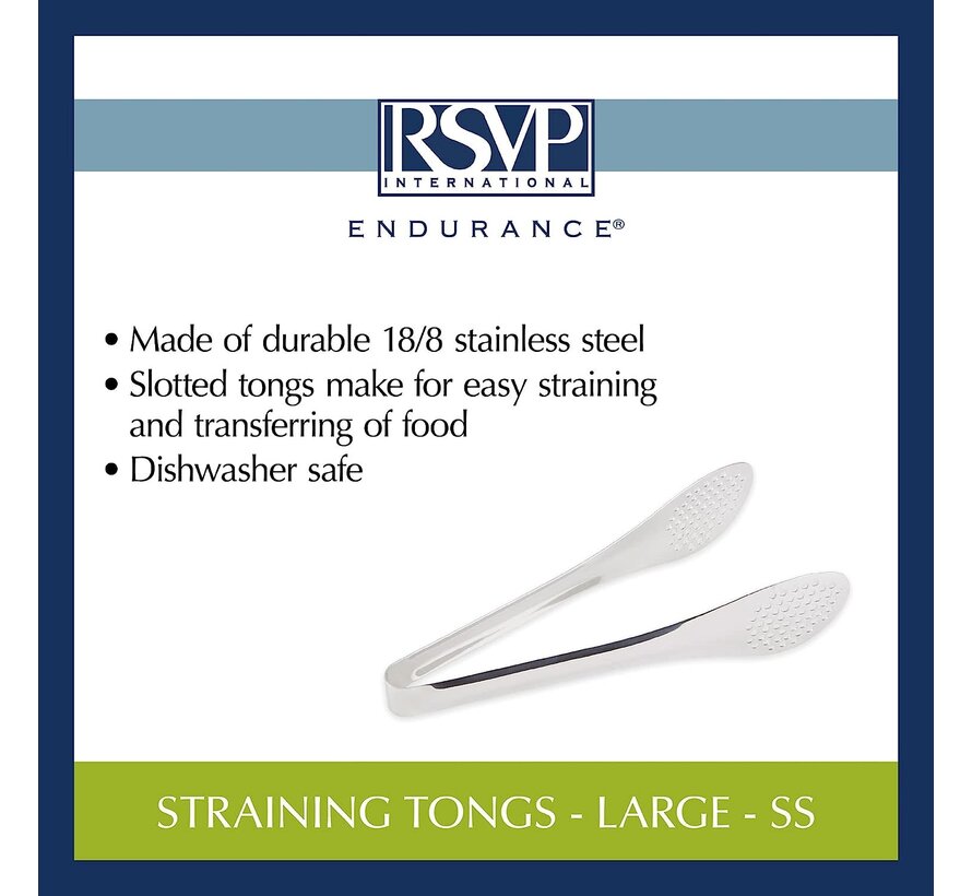 Straining Tongs – Large 10"