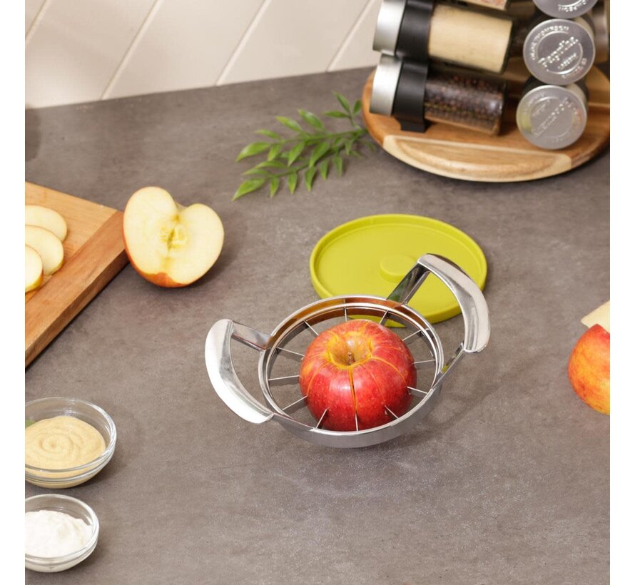 Jumbo Apple Slicer w/ Serrated Blades and Plastic Cover