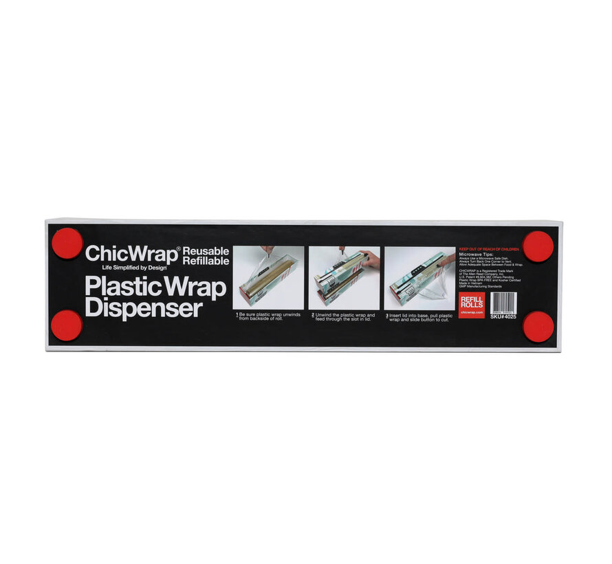 Plastic Wrap Dispenser, Shiplap (12" X 750')