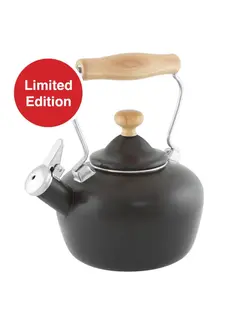 Chantal Carinawood Teakettle, 1.8 qt. Matte Black