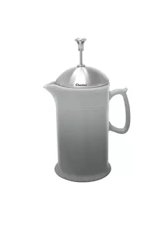 Chantal Ceramic French Press 28 Oz. Fade Grey